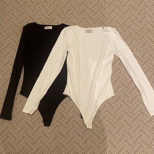 Aritzia Contour Long Sleeve Bodysuit Set size small